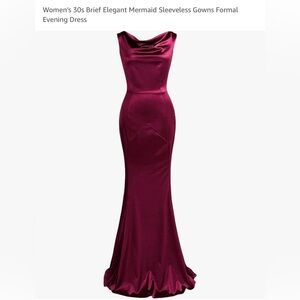 Elegant evening gown, size 2, burgundy color